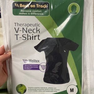 🆕 Back On Track Therapeutic V-Neck T-Shirt White